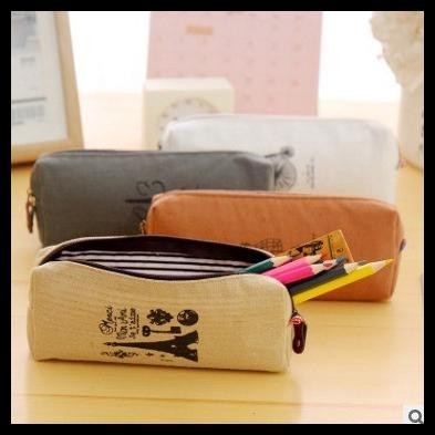 

BEST DEAL KOTAK PENSIL / TEMPAT PENSIL CANVAS MOTIF PARIS STYLE SK0102 !!!!!!!