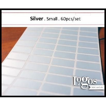 

HOT DEAL SILVER SMALL. STICKER LABEL ONLINE SHOP, LOGO, MERK, EXPIRE DATE, NAMA !