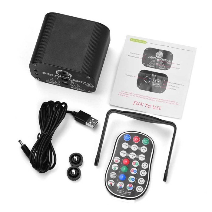 Lampu Led Disco Disko Party Club Panggung Proyektor Laser 60 Patterns