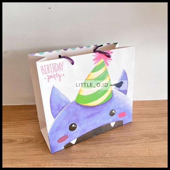 

TERMURAH MONSTER PAPERBAG KANTONG KERTAS TAS ULANG TAHUN BIRTHDAY GOODIE BAG !!!