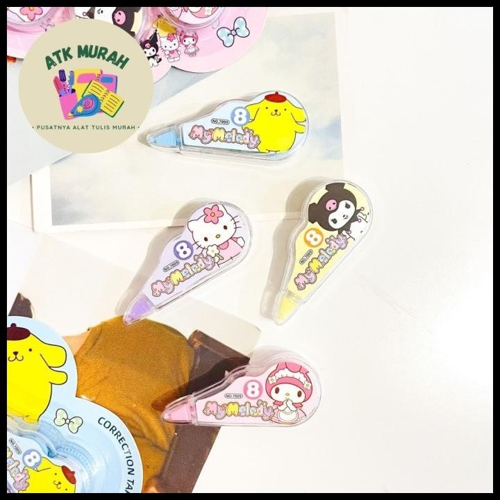 

TERBARU CORRECTION TAPE 1 SET ISI 4 SANRIO TERMURAH LUCU IMUT PAKET COD ALAT !!!!!