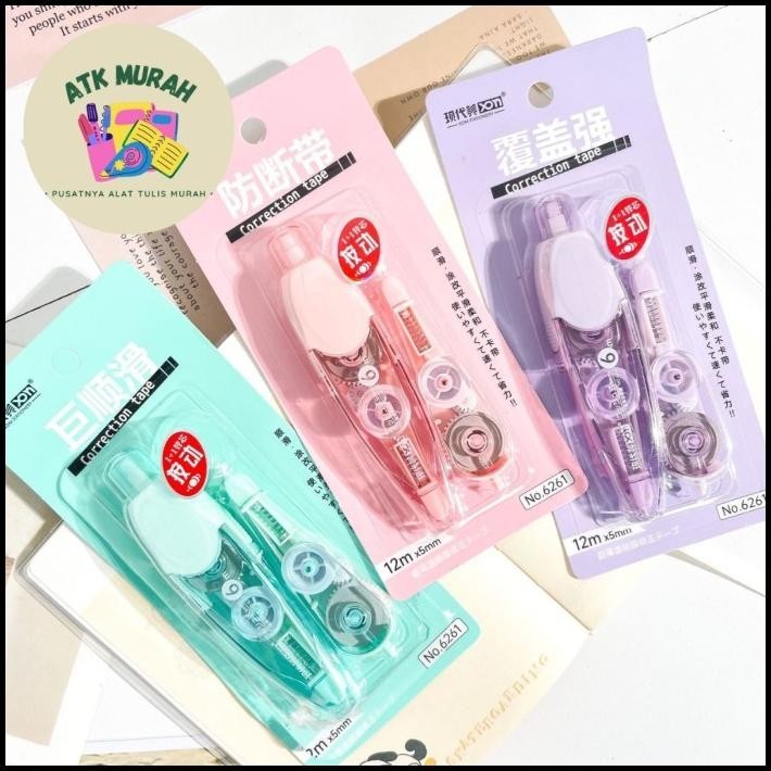 

TERBARU CORRECTION TAPE CETEK MEKANIK BUY ONE GET ONE FREE REFILL XDM-6261 !