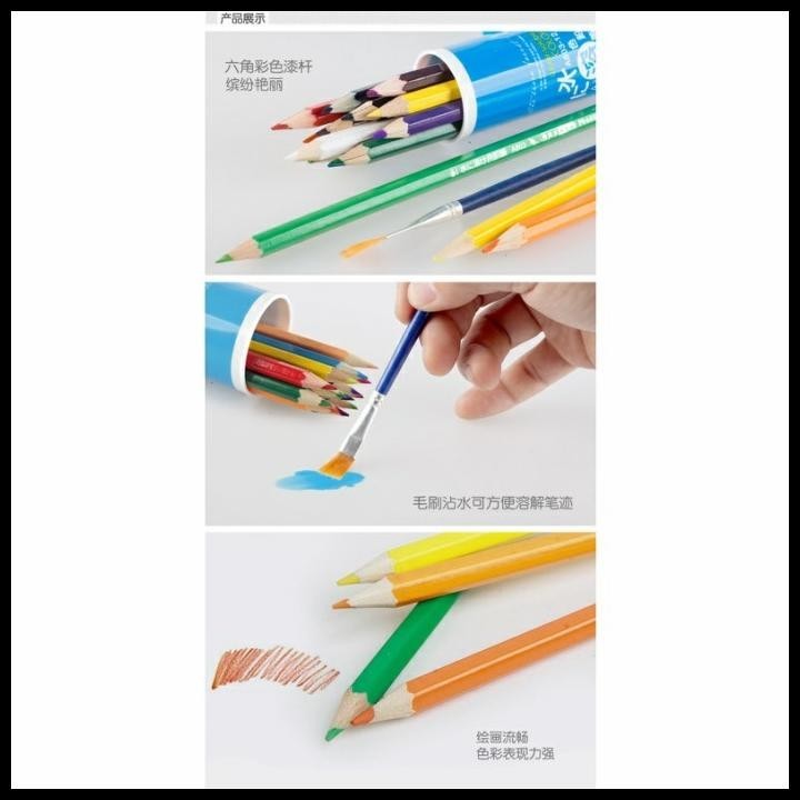 

HOT DEAL PENSIL WARNA 36 CAT AIR FREE KUAS DAN SERUTAN MUHUI WATER PENCIL IMPOR !!