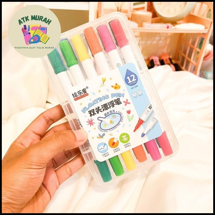 

HOT DEAL SPIDOL FLOATING PEN HIGHLIGHTER ISI 12 WARNA 1 BOX ALAT TULIS SEKOLAH !!