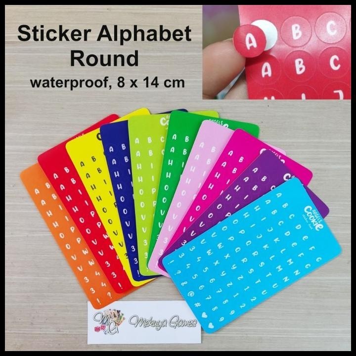 

DISKON STICKER ALPHABET ROUND HURUF LINGKARAN BULAT DECO CASE PHOTO CARD KPOP !!!!!