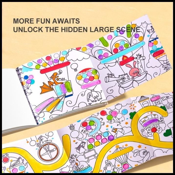 

DISKON MIDEER MAGIC DOT DOT DRAWING BOOK BUKU MEWARNAI ANAK !!