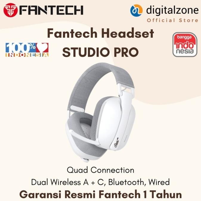 Headset Wireless Fantech Studio Pro - Bluetooth Headphone Gaming Bonibermada