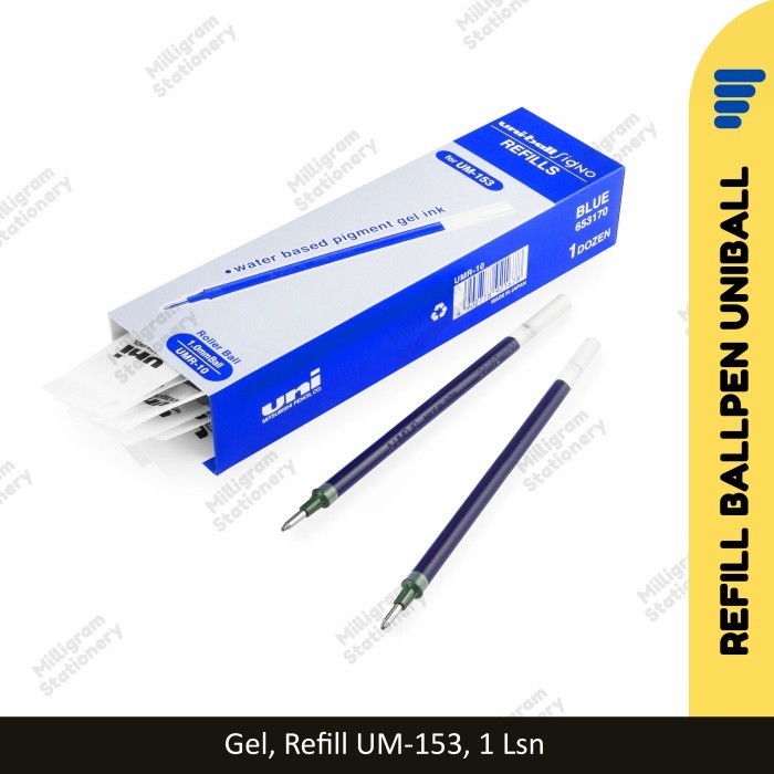 

Ready Refill Pulpen Gel Tanda Tangan Uniball Signo UMR 10/ Isi Ulang/ LUSIN