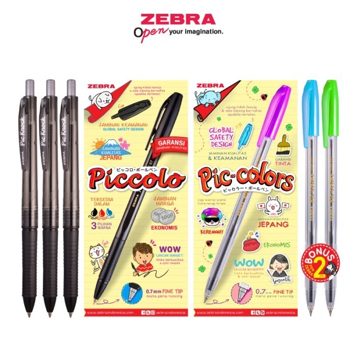 

Ready ZEBRA PULPEN PAKET HEMAT - PICCOLO SERIES