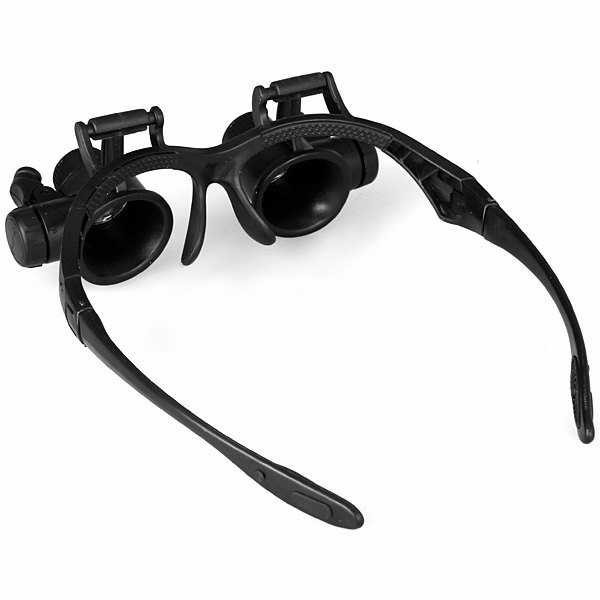 

Kacamata Service Jam Hp Zoom 25X Pembesar Magnifier Glasses 2 Led