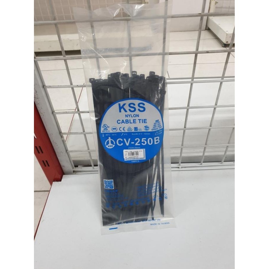 

Kss Nylon Cable Ties Cv-250 / Kabel Ties 250Mm X 4,8Mm (25Cm) Kualitas Premium