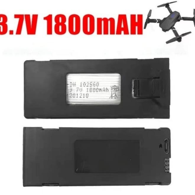Spare Part Baterai Drone E88 Pro 2 Lipo 3.7V 1800Mah Battery Drone Tokonisaya