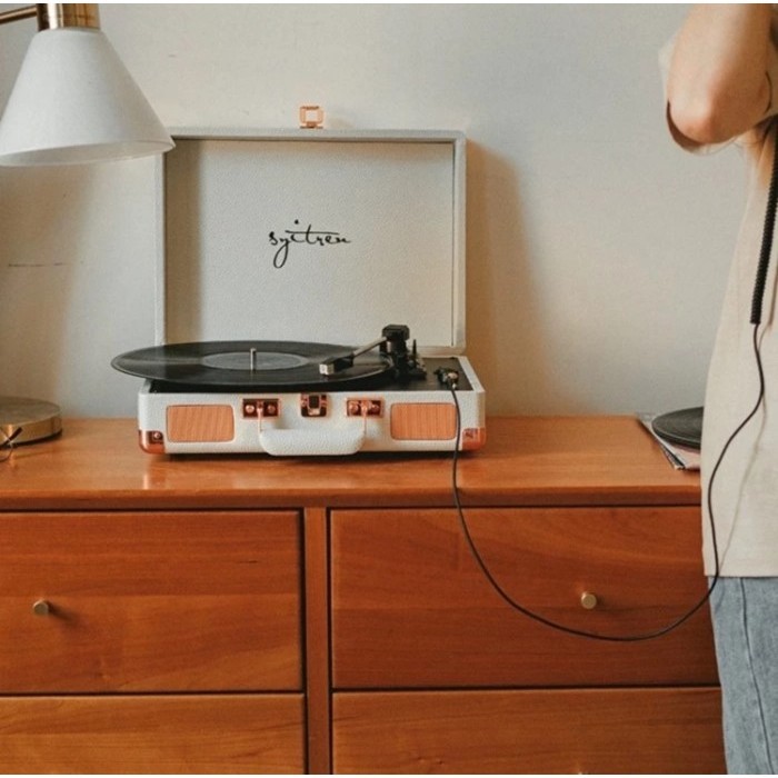 

Syitren Orvok Portable Vinyl Record Player Turntable With Bluetooth