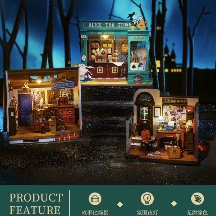 

Rolife Super Creator Magic Emporium Dg155 Diy Plastic Miniature House
