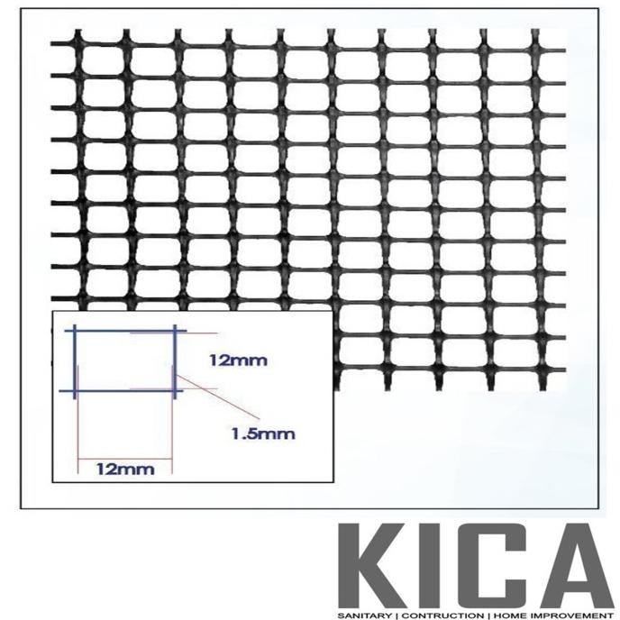 KAWAT JARING PLASTIK KOTAK 1/2 INCH / KAWAT AYAM PLASTIK / PVC - 1M CV Megah Jaya