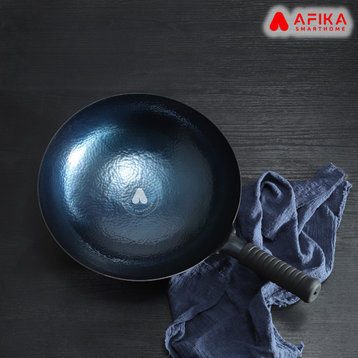 Jan Wok Anti Lengket Nonstick Fish Scale Iron Frying Pan 32 Cm