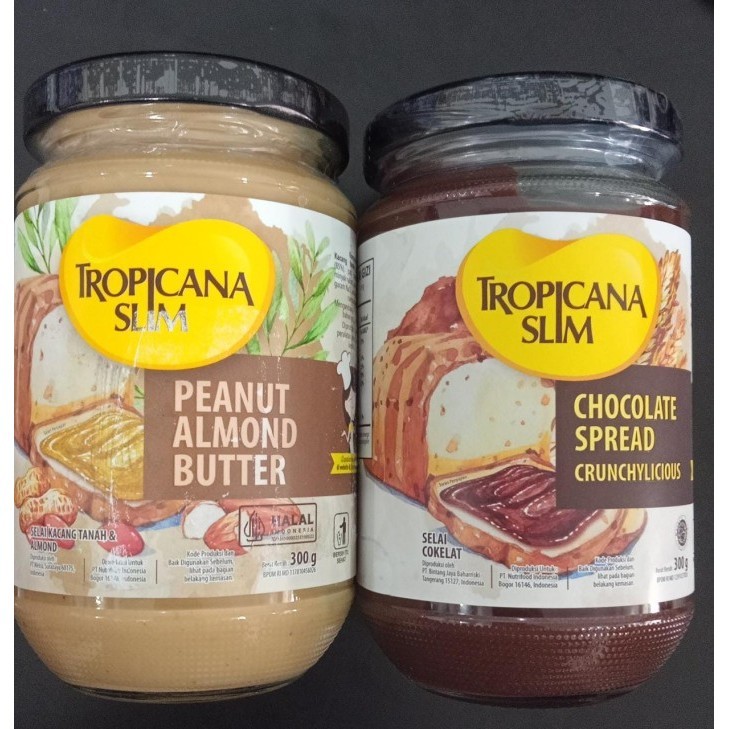 

Tropicana Slim Jam/Selai Coklat Peanut Pakethemat Isi 2