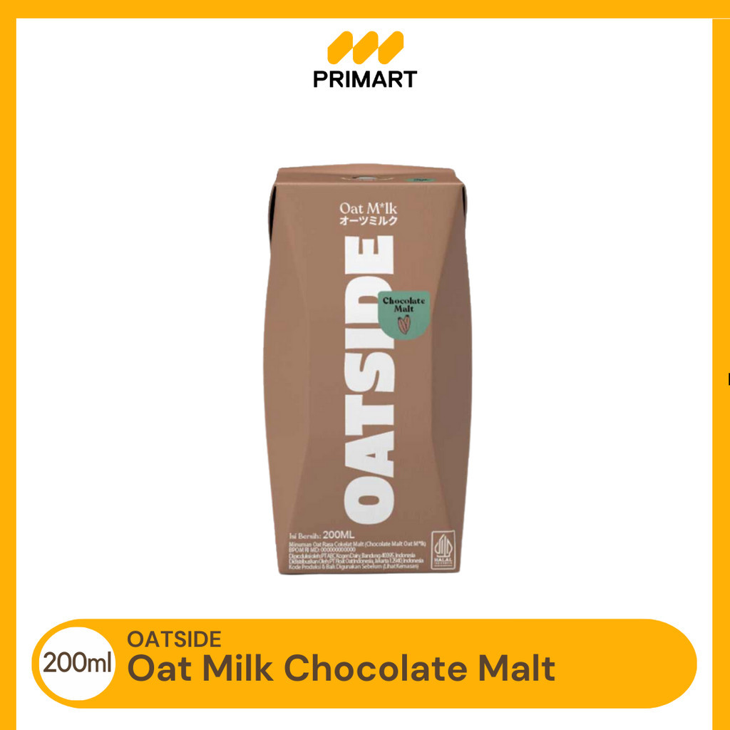 

Oatside Mini Straw Milk Chocolate Malt Susu Oat Kemasan Sedotan 200ml