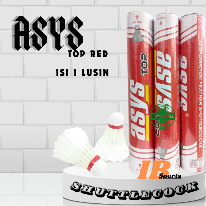 Shuttlecock Badminton Asys Merah Kok Bulu Tangkis Asys