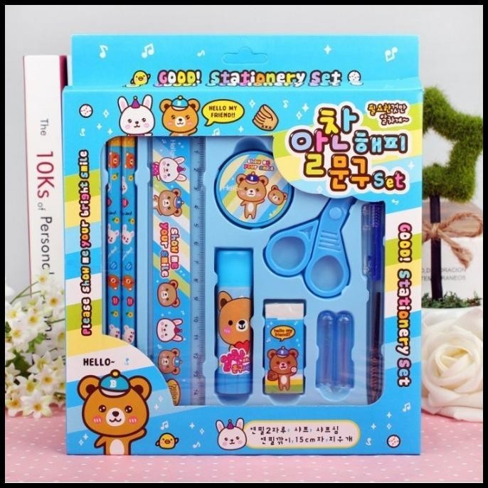 

TERBARU GGT PAKET ALAT TULIS SET 8IN1 STATIONERY SET ALAT TULIS ANAK MURAH !!