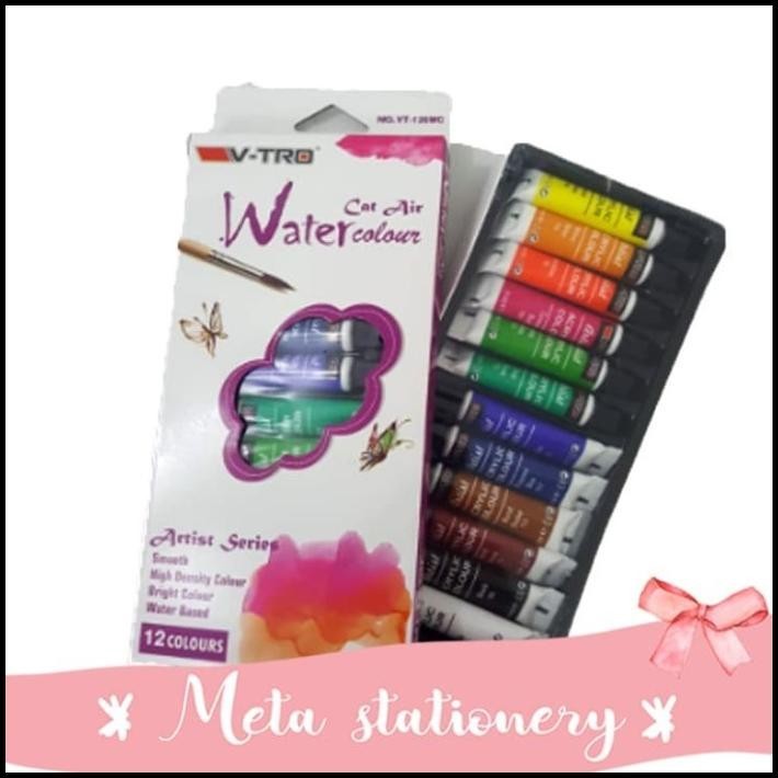 

TERMURAH CAT AIR WATERCOLOR VITRO 12 WARNA !!!!!