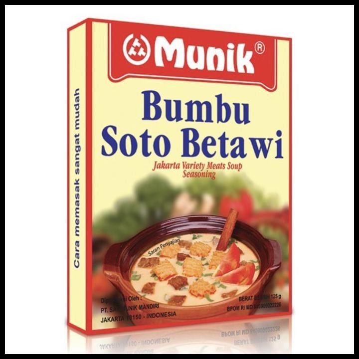 

BEST DEAL BUMBU MUNIK SOTO BETAWI 115 GRM BUMBU MASAK SOTO BETAWI PASTI ENAK !
