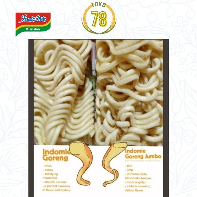 

NEW PRODUK INDOMIE GORENG JUMBO 128GR / MIE INSTAN - 1 KARTON ISI 24 PCS !!!!!
