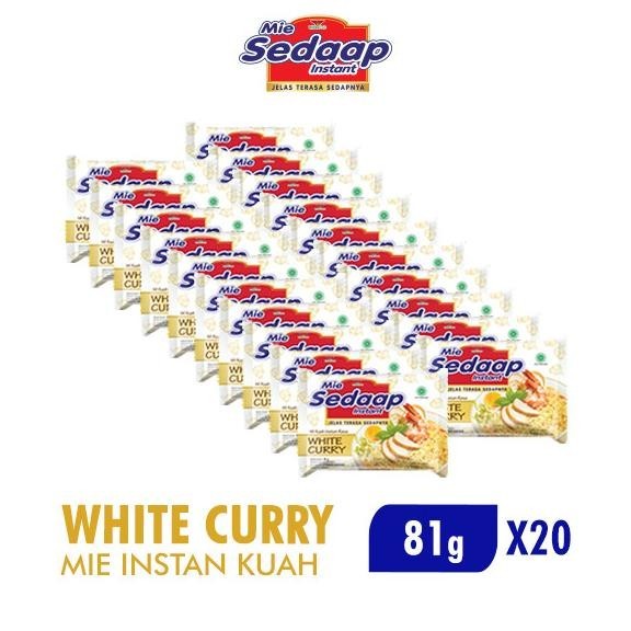 

READY STOCK SEDAAP MIE INSTAN WHITE CURRY 81 GR X 20 PCS !!!!!