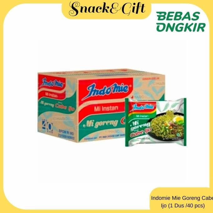 

TERBARU INDOMIE MIE GORENG RASA CABE IJO ( 1 DUS /40 PCS) !!!!!