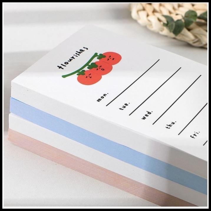 

DISKON MEMOPAD KOREA NOTEPAD TO DO LIST LUCU ISI 50 LEMBAR !