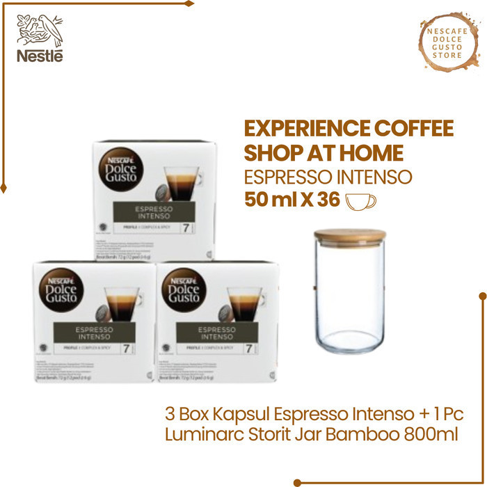 

Capsule Ndg Nescafe Dolce Gusto Espresso Intenso 3 Box (36 Kapsul)