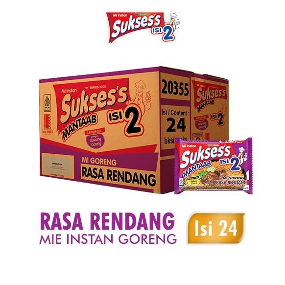 

BIG SALE MIE SUKSES ISI 2 RASA RENDANG (1 DUS/24 PCS) !!!!!