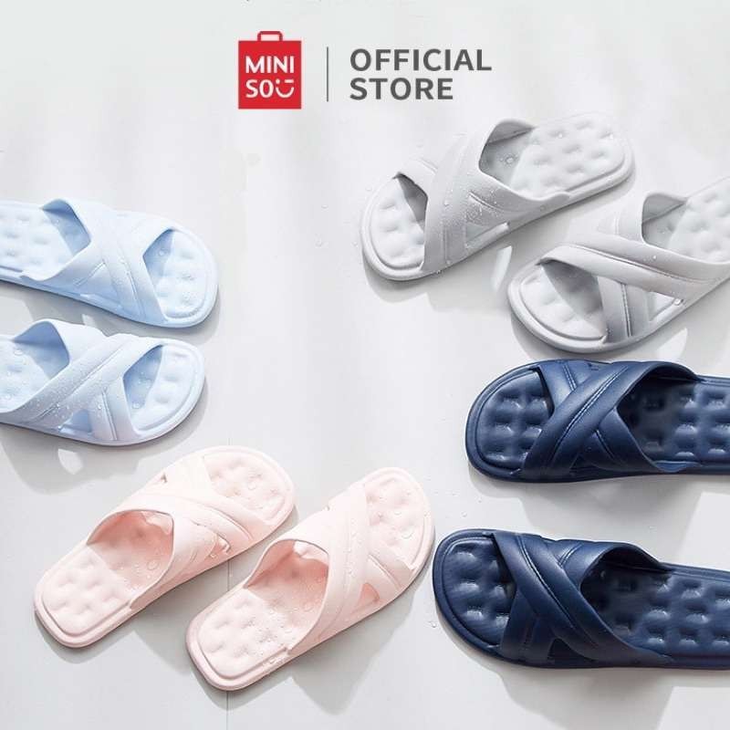 Original Sandal MINISO Sandal Pria Men's Slippers Miniso (43-44)(41-42) Sandal Wanita Miniso
