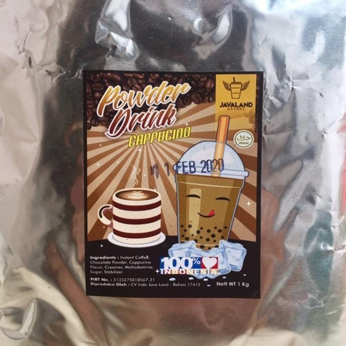 

NEW PRODUK BUBUK MINUMAN CAPPUCINO POWDER DRINK 1 KG !!!!!