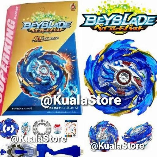 Beyblade Burst Superking Sparking Launcher Helios Volcano B174 Dx Licurgo