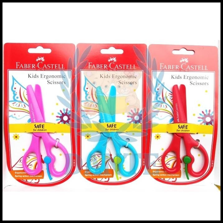 

HOT DEAL GUNTING FABER CASTELL ( KIDS ERGONOMIC SCISSORS ) !!!!