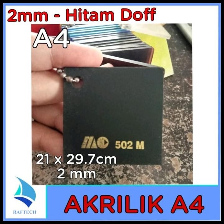 

BEST DEAL ACRYLIC / AKRILIK HITAM DOFF LEMBARAN UK. A4 TEBAL 2MM MARGA CIPTA
