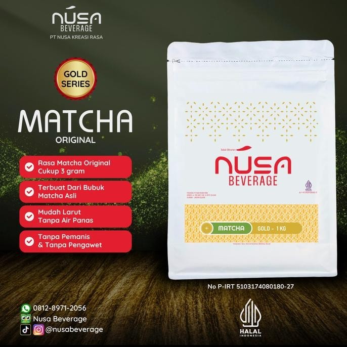 

READY STOCK MATCHA -GOLD SERIES- NUSA BEVERAGE BUBUK MINUMAN !!!!!