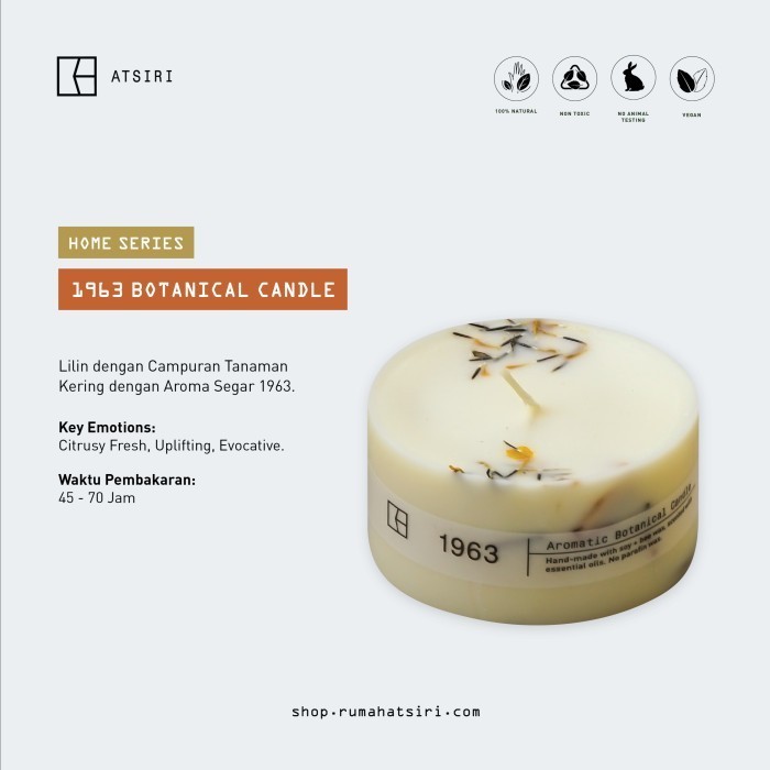 Rumah Atsiri - Botanical Candle