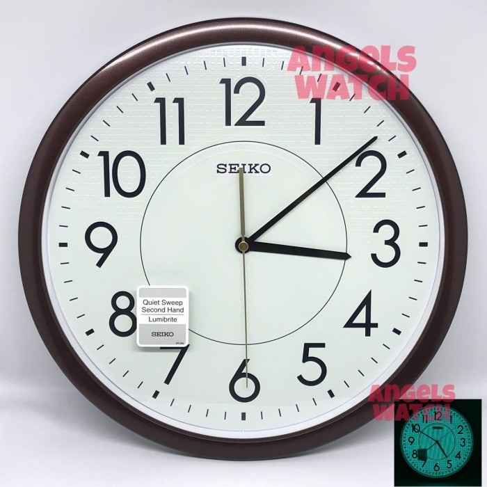 Jam Dinding Seiko Qxa629 Glow In The Dark Sweep Movement