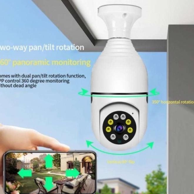Ip Bohlam 8Mp App V380/V380 Pro Panoramic Ip Kamera Cctv Fagenor