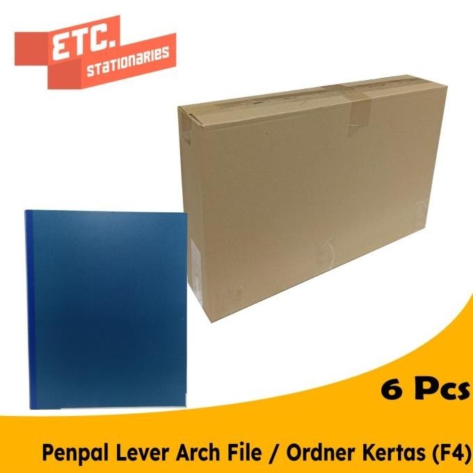 

Penpal Paper Lever Arch File / Ordner Kertas F4 Pl-771 [6 Pcs] Premium Murah Baru