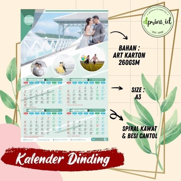 

Cetak Desain Kalender A3 Art Karton Spiral Kawat Besi Cantol Custom Premium Murah Baru