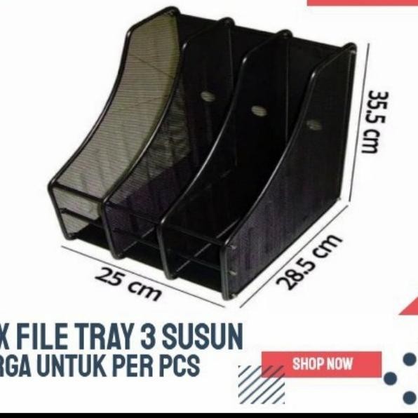 

Box File Besi 3 Sekat Premium Murah Baru