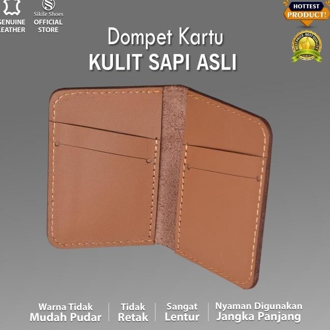 

Genuine Leather Card Holder Dompet Kartu Nama Atm 100% Kulit Asli Premium Murah Baru