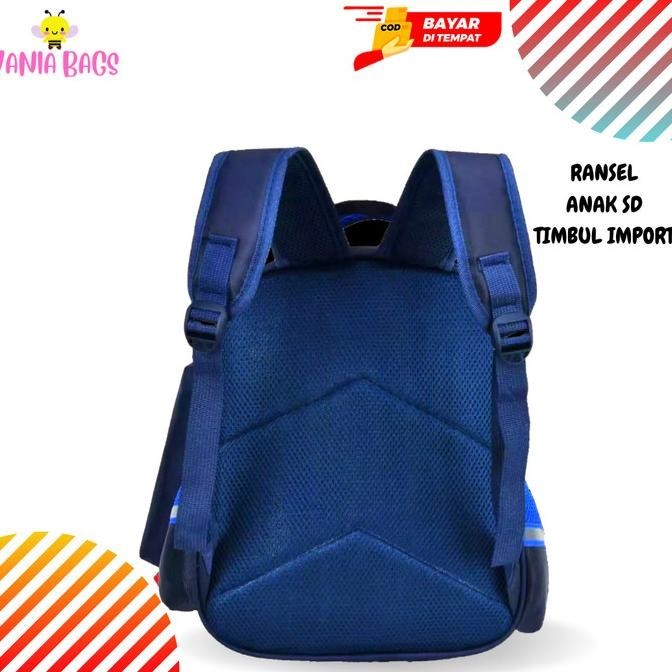 TERBARU | TAS SEKOLAH SD ANAK LAKI LAKI IMPORT MOTIF TIMBUL LAMPU LED
