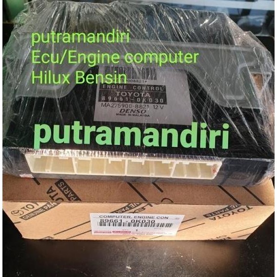 ECU ENGINE COMPUTER TOYOTA HILUX BENSIN KODE PART 89661-OK030