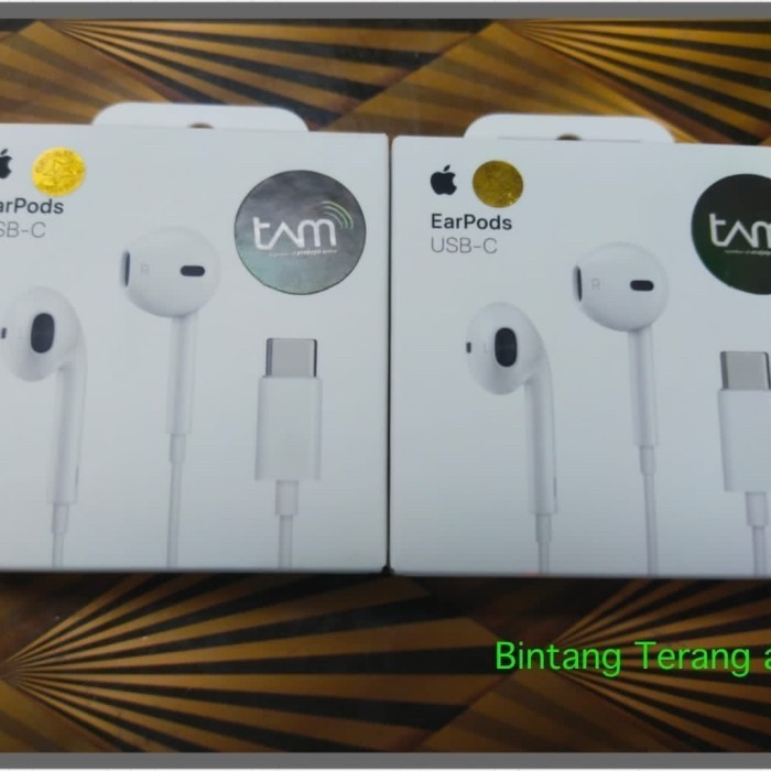 Headset Earphone Apple Earpods Usb-C Iphone 15 Pro Max Original