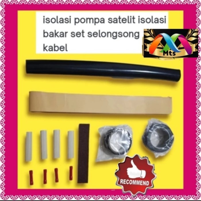 Sambungan isolasi rubber set kabel resin cor pompa air satelit york K01