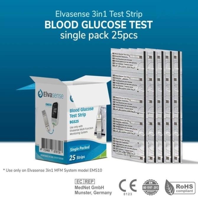 Strip Gula Darah Elvasense Glucose Refil Gula Darah Strip Elvasense GWM